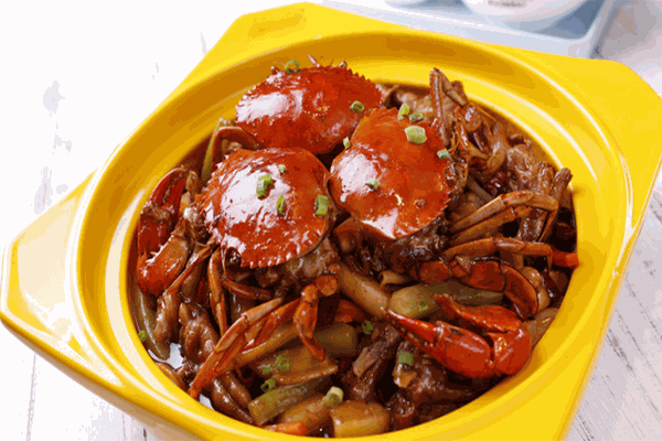 吉利肉蟹煲