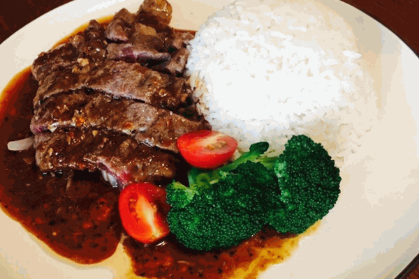 牛排愛上飯